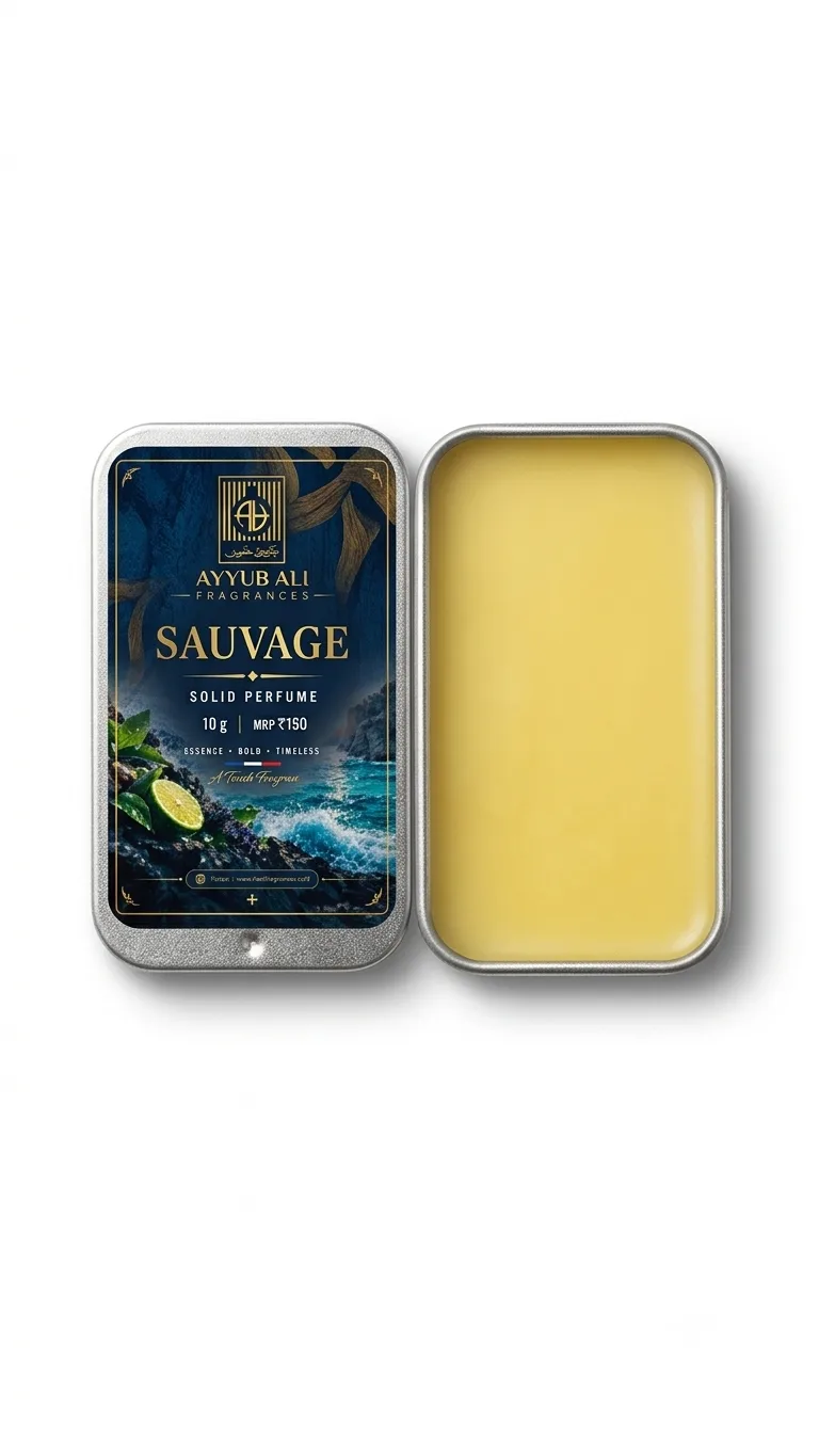 Dior Sauvage Solid Perfume, in its bottle.