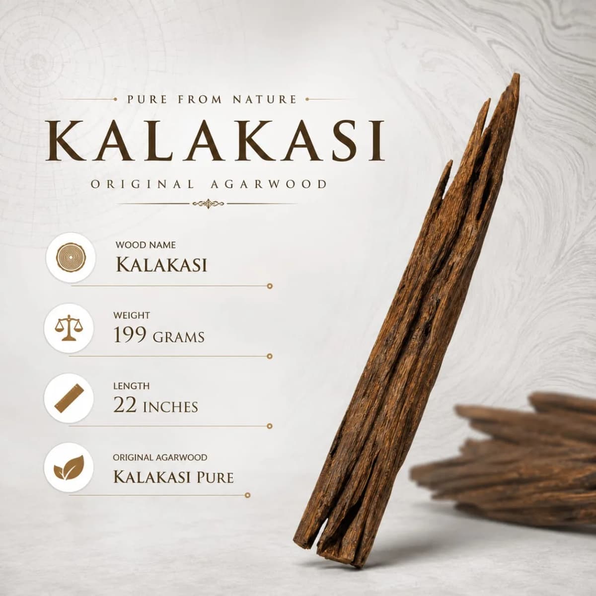 Kalakasi Oud Wood – Rare Natural Agarwood for Premium Incense — Oud Khashab