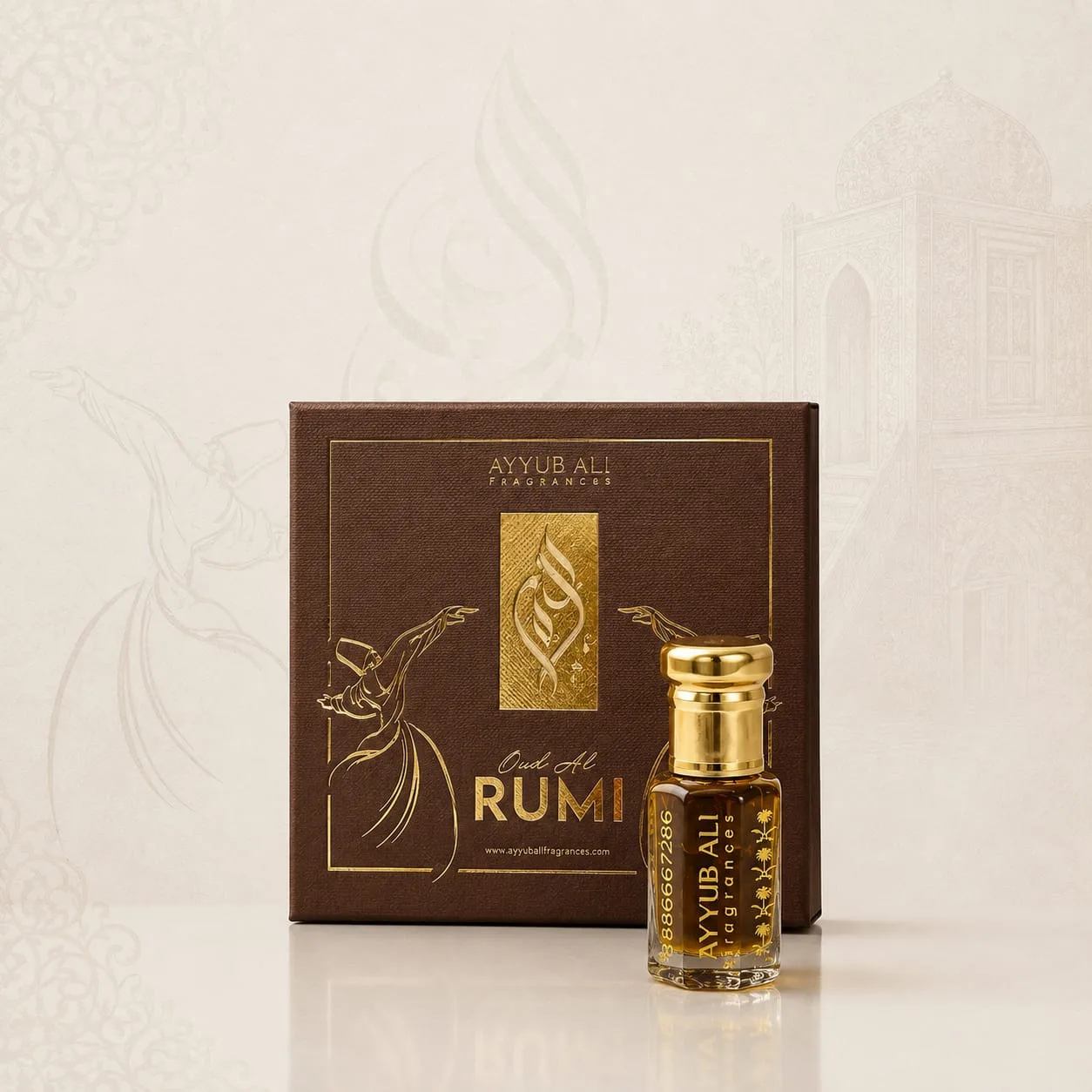 Rumi, in its bottle.