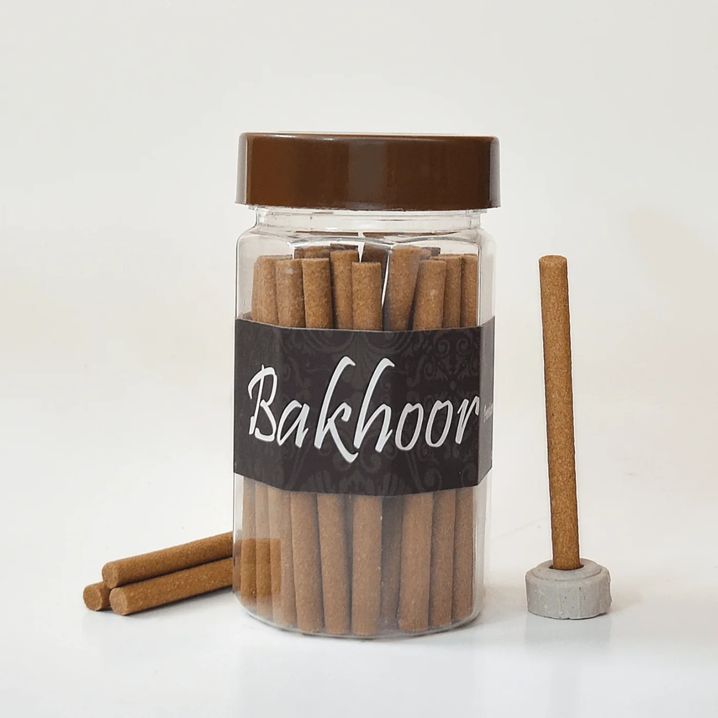 Bakhoor Sticks, in its bottle.