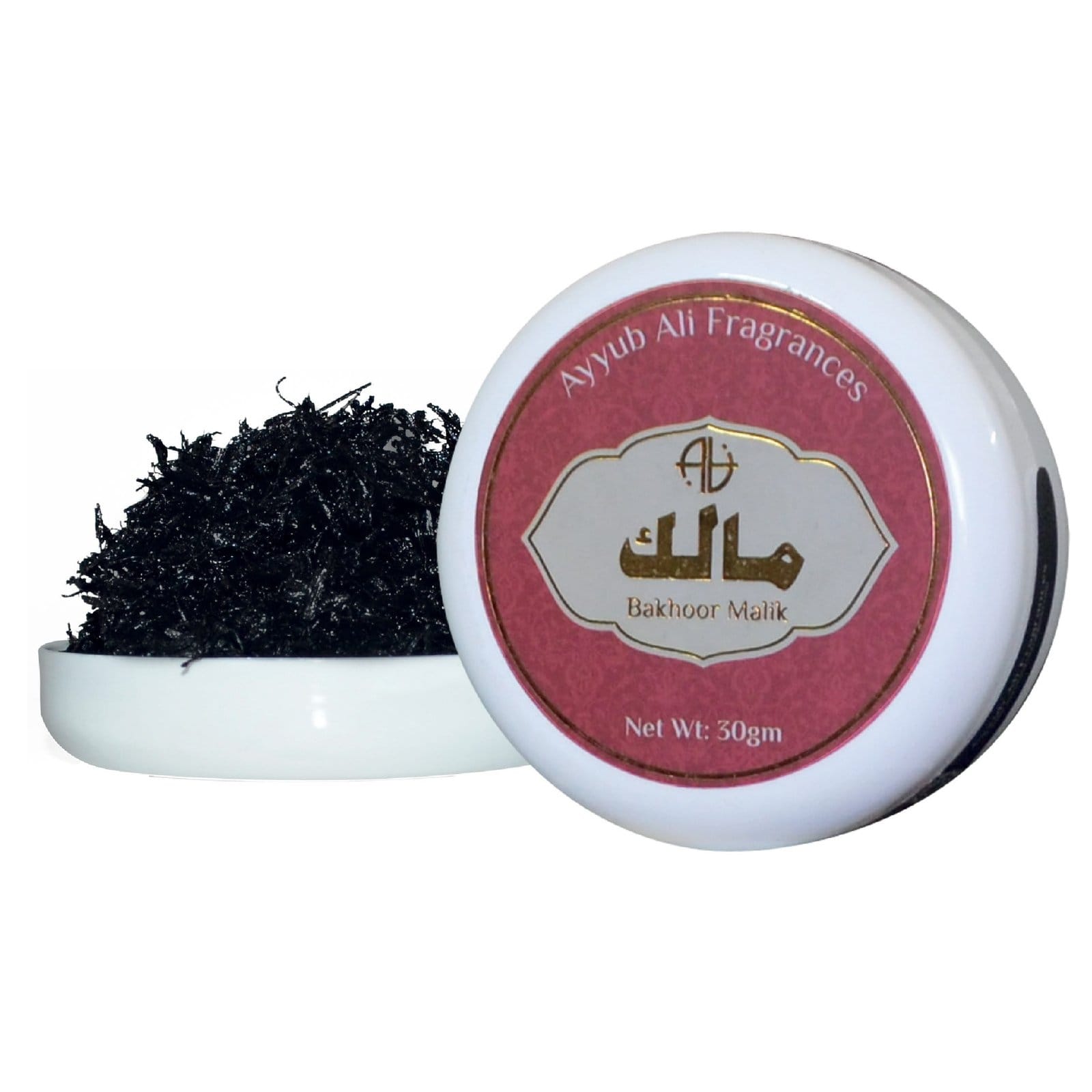 Bakhoor Malik, in its bottle.