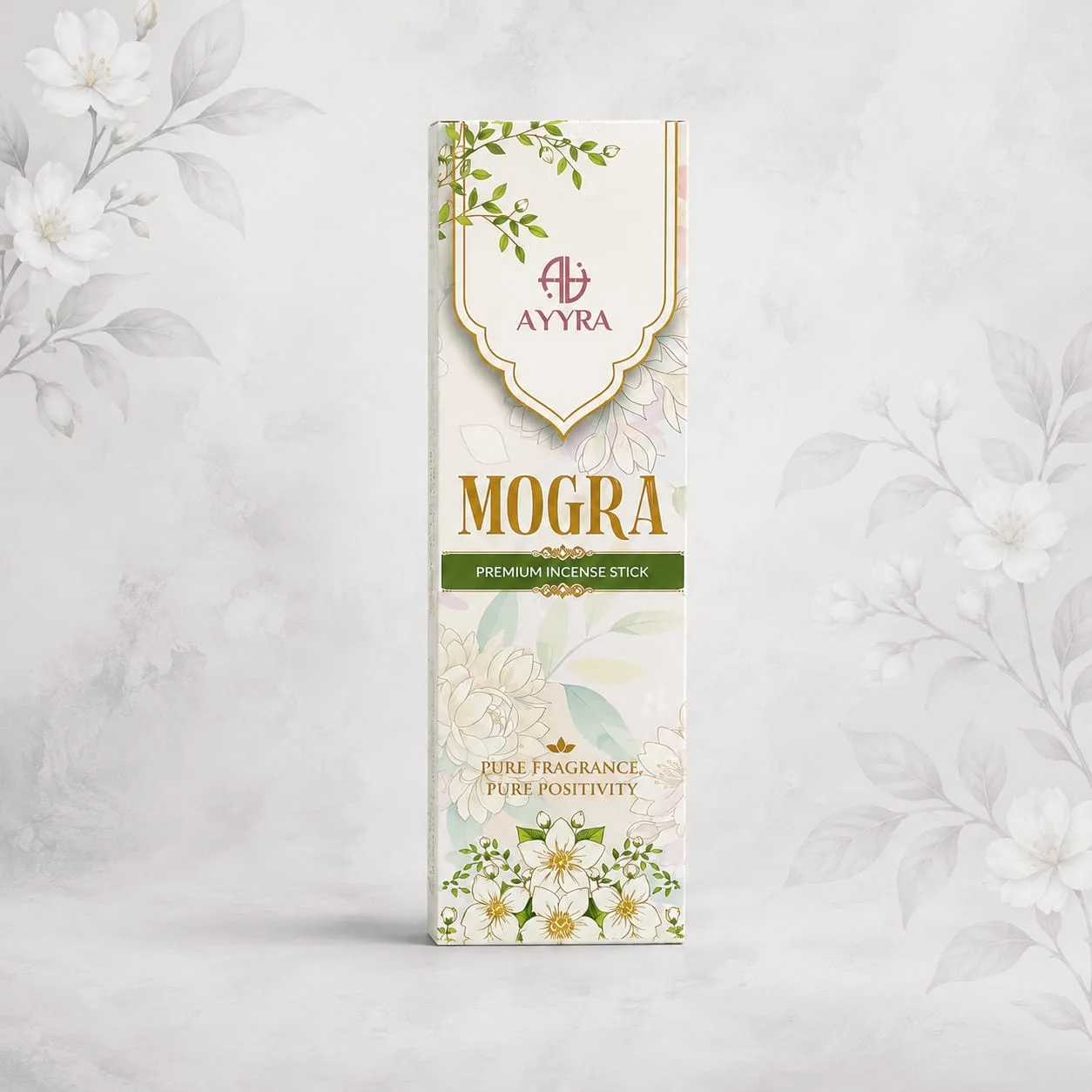 Mogra Premium Agarbatti, in its bottle.